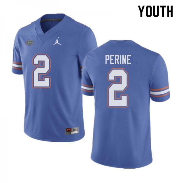 Jordan Brand Youth #2 Lamical Perine Florida Gators College Football Jerseys Blue